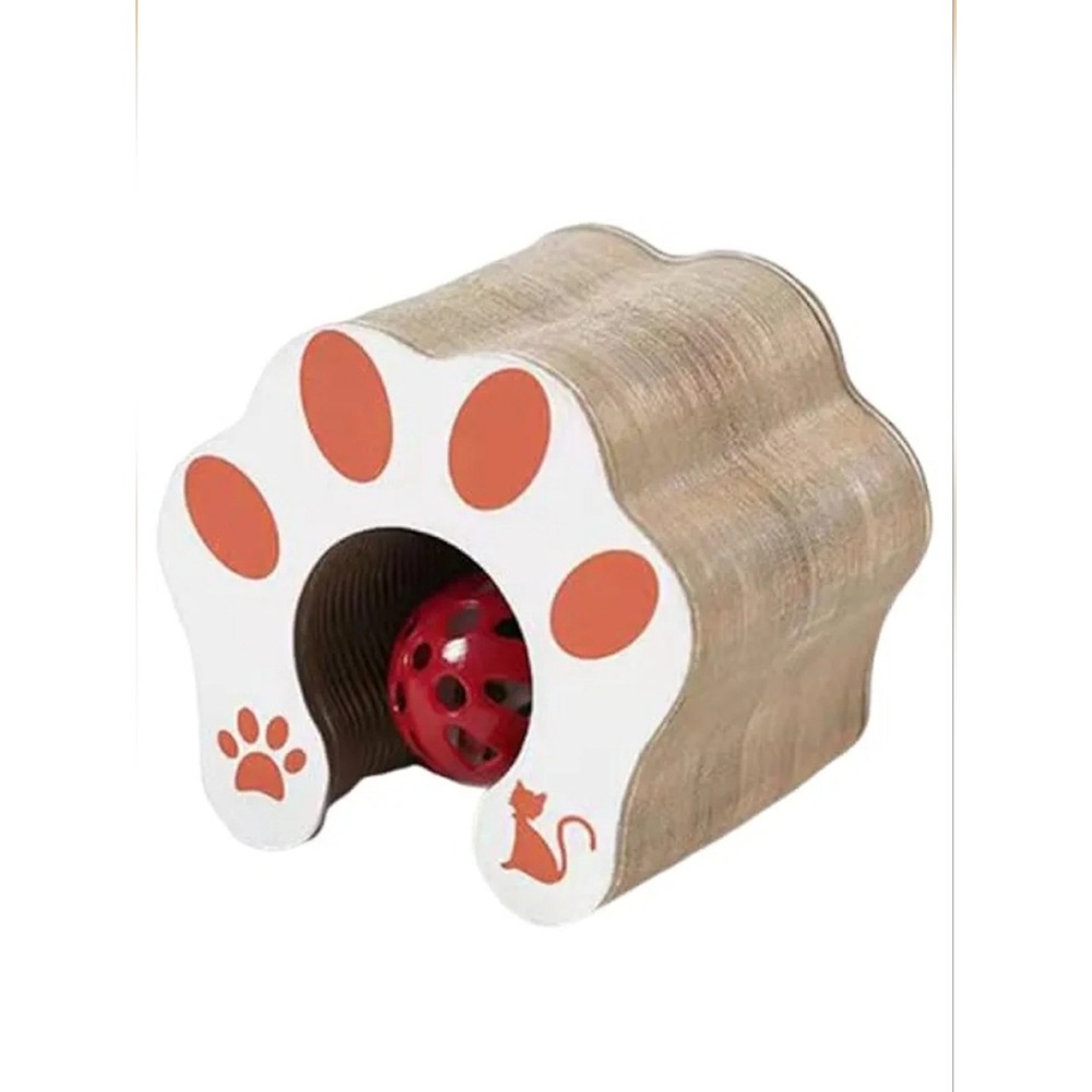 Cat‎ Scratcher Toy w/ Ball Interactive Cat Scratcher Durable Cardboard